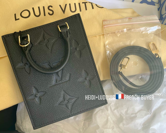 【Louis Vuitton ルイ・ヴィトン】ショルダーバッグ Petit Sac Plat プティット･サックプラ / Noir ノワール